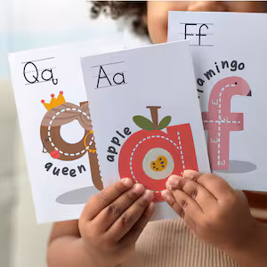 Competitor alphabet card example 2